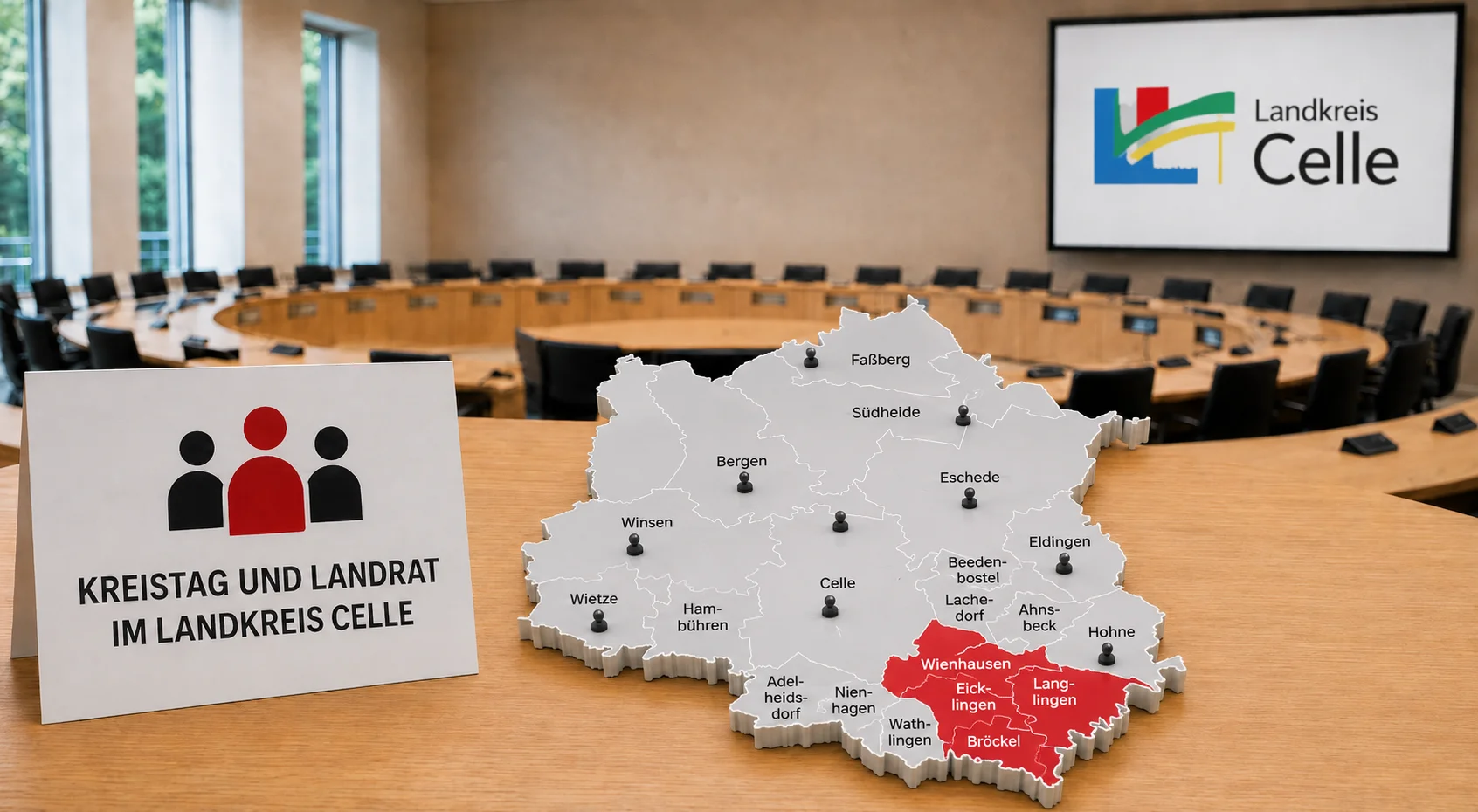 Kreistag, Landrat und Samtgemeindebürgermeister sind wichtige Entscheidungen der Kommunalwahl Flotwedel 2026