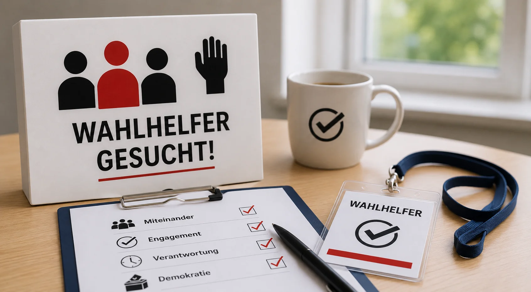 Wahlhelferinnen und Wahlhelfer unterstützen die ordnungsgemäße Durchführung der Kommunalwahl Flotwedel 2026